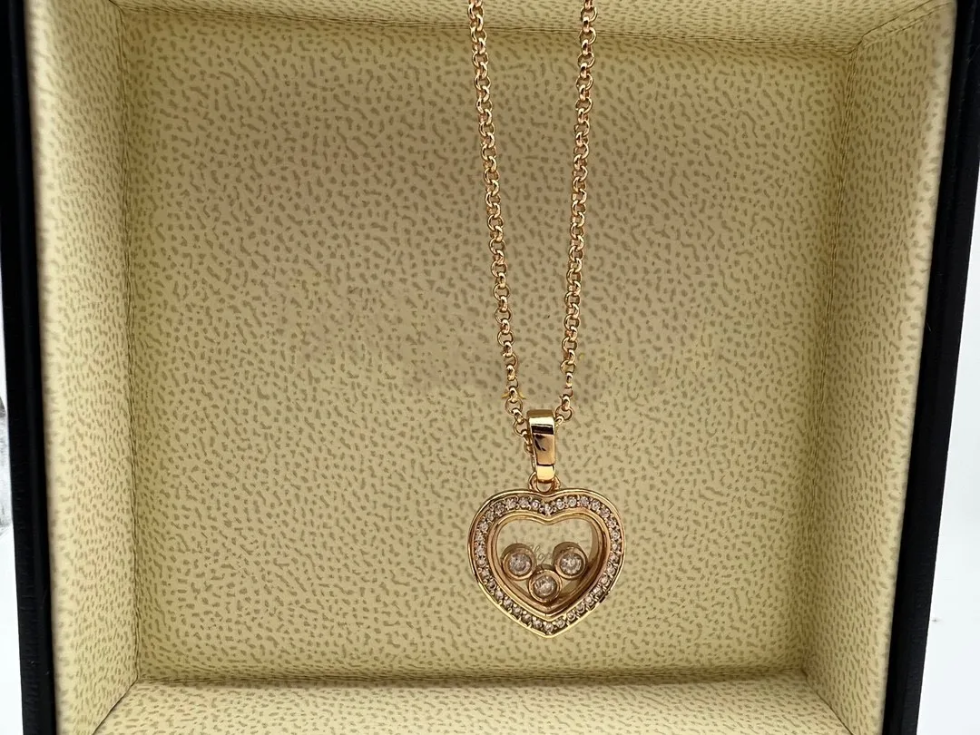 Роскошное модное прозрачное стекло ожерелье для влюбленных женское Сверкающее