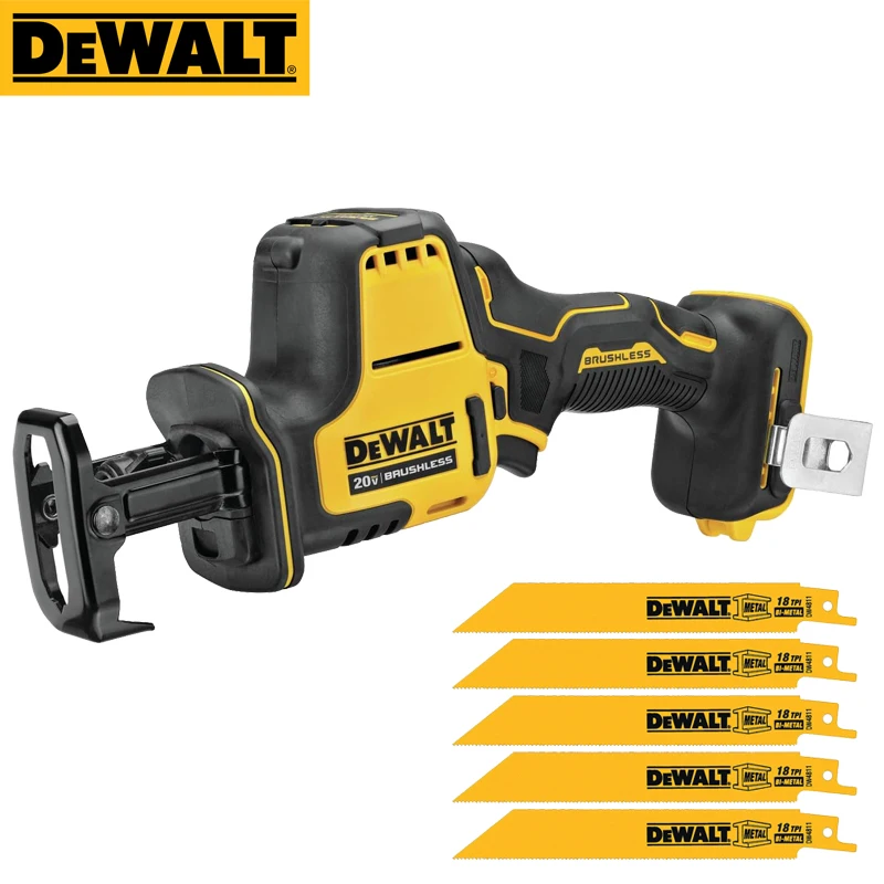 

Сабельная пила DEWALT DCS369, бесщеточная Беспроводная электрическая пила с одной рукой 20 в, регулируемая скорость, металлическая, деревянная пила, неизолированный инструмент