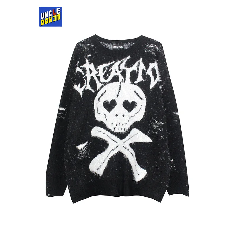 

Вязаный свитер унисекс, в стиле хип-хоп