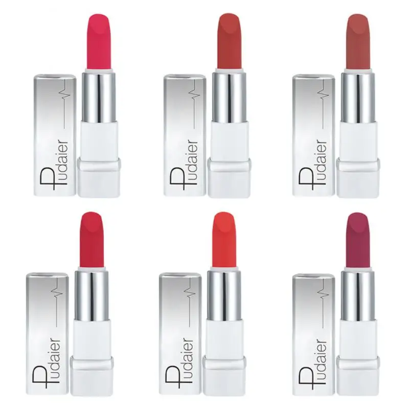 

Non-stick Cup Lip Stick Lipstick Velvet Matte Lipstick Moisture Lipstick Waterproof Lasting Colored 17 Colors Red Lip Tint