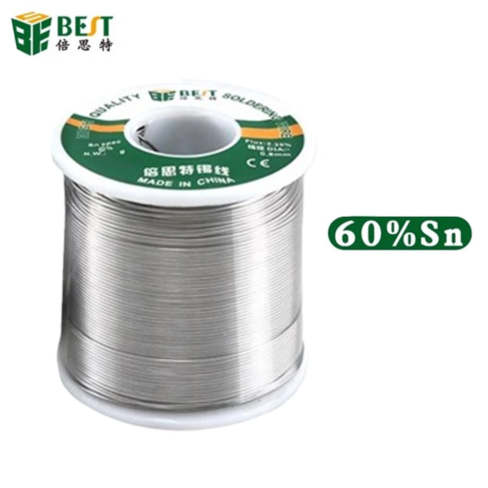 

500 г оловянная проволока для припоя Sn60/Pb40, канифольный сердечник, сварочная катушка для пайки, флюс без очистки, 2,25% 0,3/0,4/0,5/0,6/0,8/1,0 мм