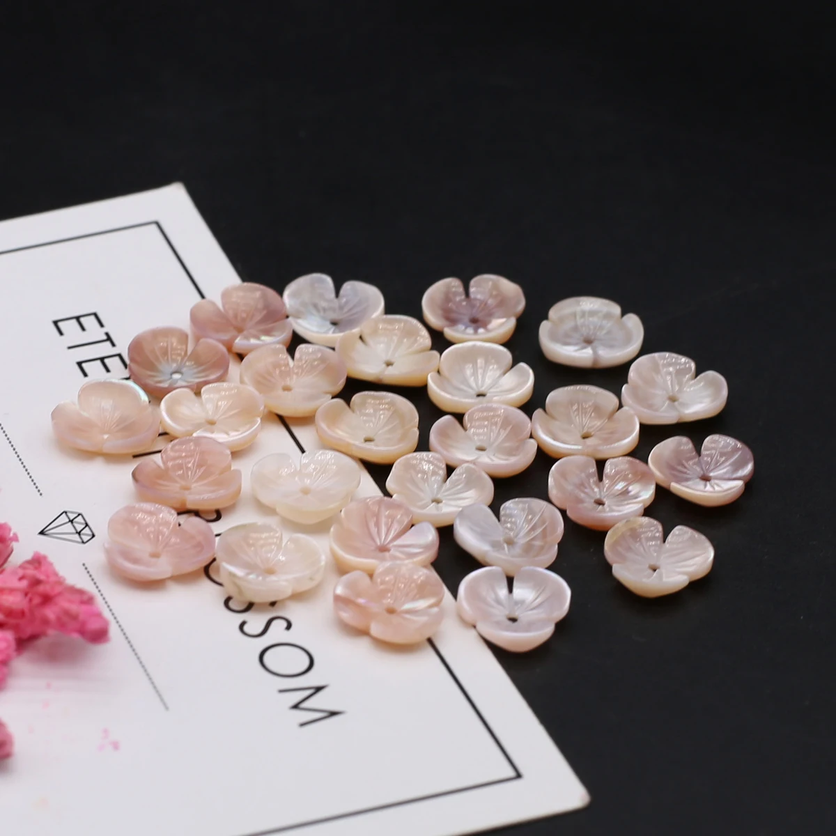 2Pcs Natural Shell Isolation Beads Clover Shell Flower Beads For Jewelry Making DIY Necklace Bracelet Earrings Accessory
