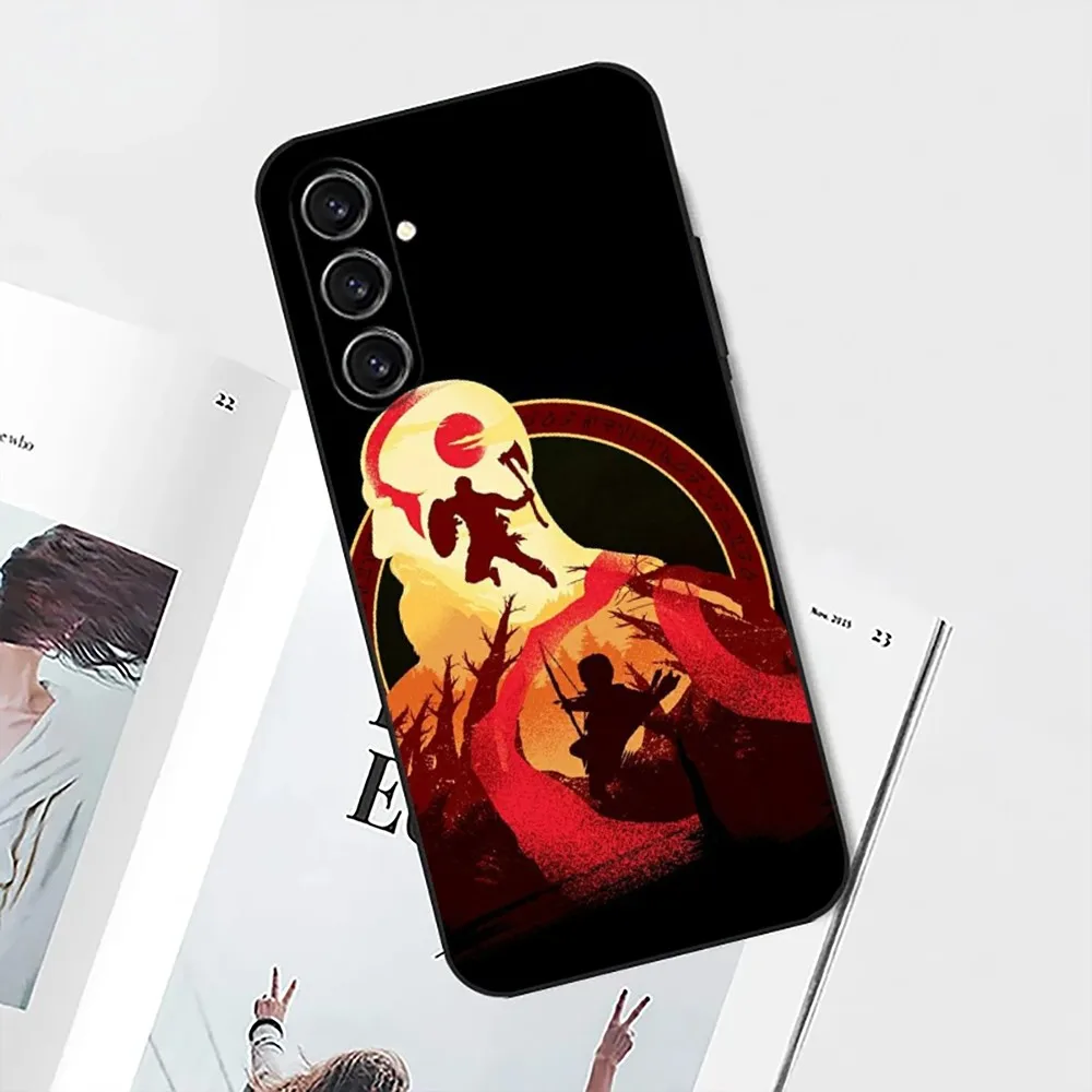 Чехол для телефона K-Kratos God of War-S Samsung Galaxy A13 21s 22 31 32 52 53 71 80 91 Черный мягкий чехол