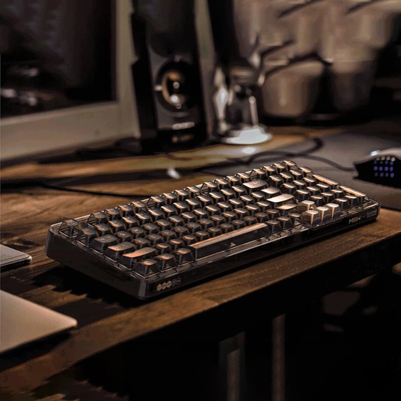 

98Keys Miwu Hotswap Bluetooth Wireless Mechanical Keyboard Gasket Structure Transparent Custom RGB Backlit Keyboard Pc Gamer