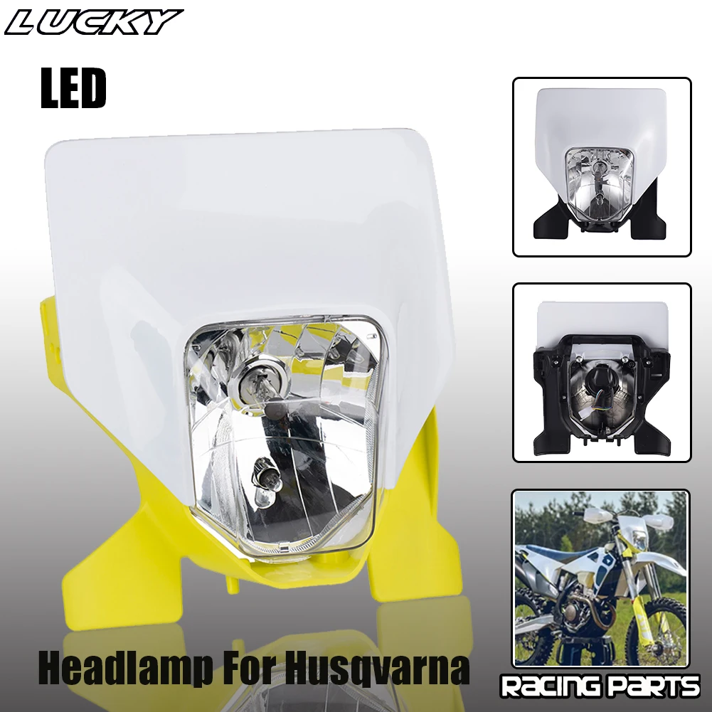 

2021 Headlight Motorcycle Headlamp Head Lamp Light LED For Husqvarna FE FE250 FE350 FE450 FE501 TE250i TE300i TE 250 i 2020 2021