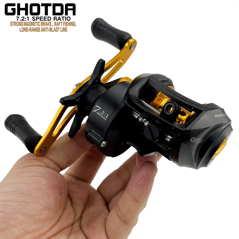 

Baitcasting Reel Metal Spool Brake CNC Metal Spool Lure Reel Magnetic Brake Bait Casting Carp Saltwater Fish Reel