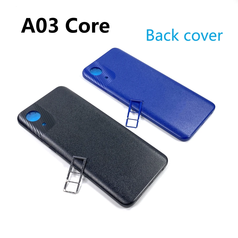 

For Samsung Galaxy A03 Core A032 A032F Back Battery Case Cover Rear Door Housing Shell Chassis Lid SIM Card Tray Replacement