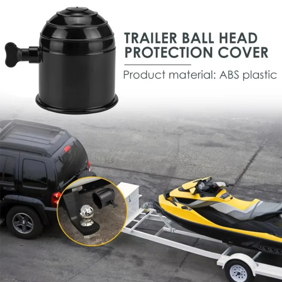 50mm Tow Bar Ball Cover Cap Hood Trailer Car Accessories Hitch Protector 1pcs