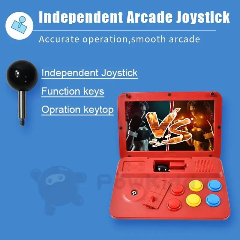 Powkiddy A13 игровая консоль 10-дюймовый большой экран съемный джойстик HD выход мини