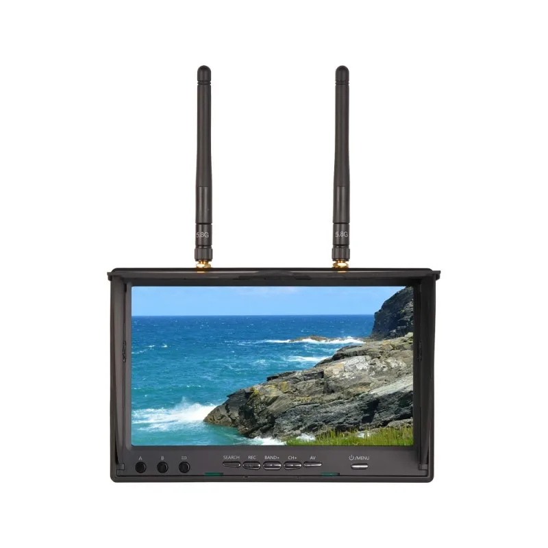 

Foxeer LCD5802D 7" Monitor DVR 5.8G 40CH Built-in Dual Receiver 2000mAH Auto Search for FPV Freestyle Drones DIY Parts