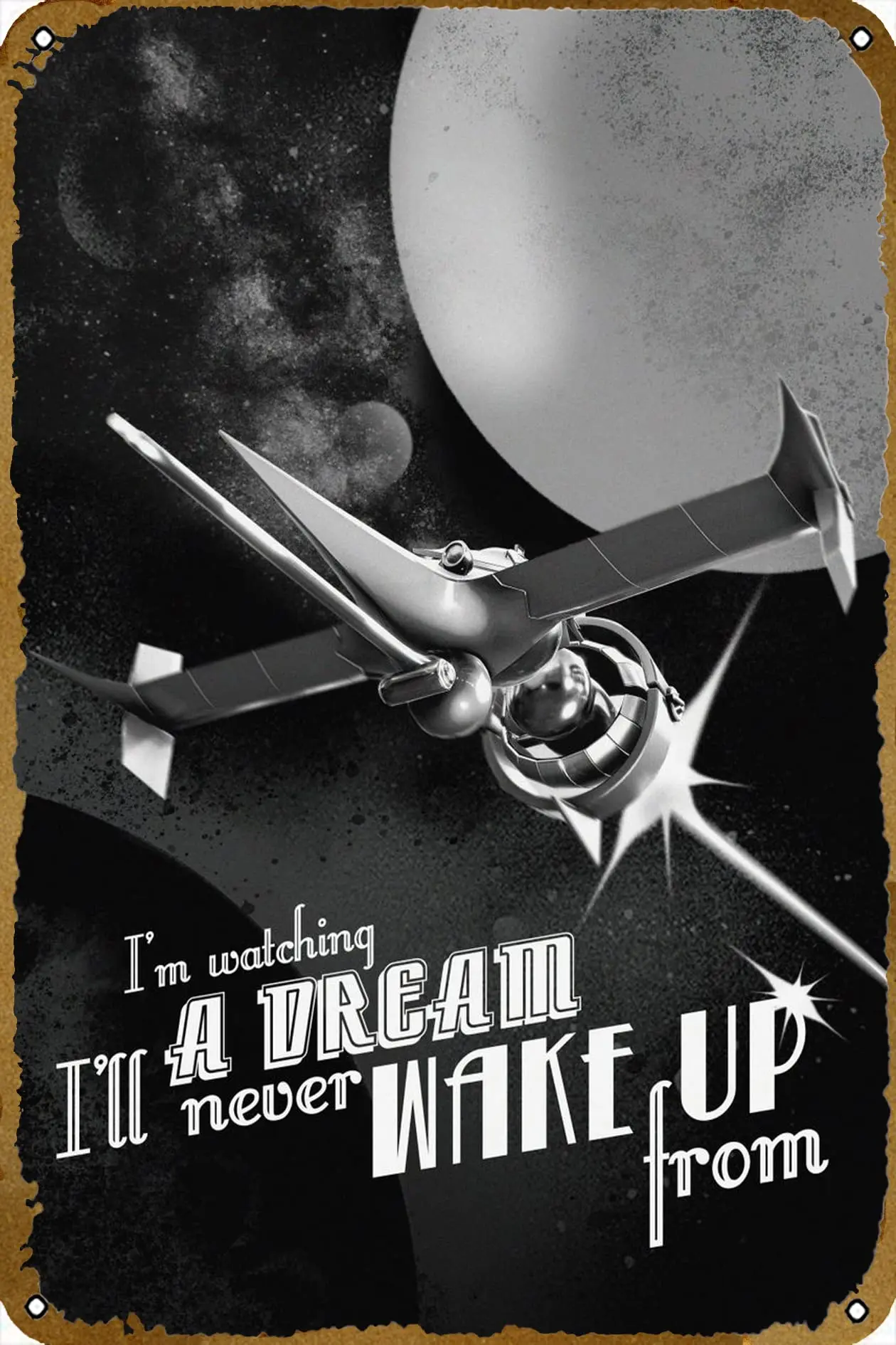 Жестяной винтажный металлический знак с изображением рыбки-меча для мужчин и