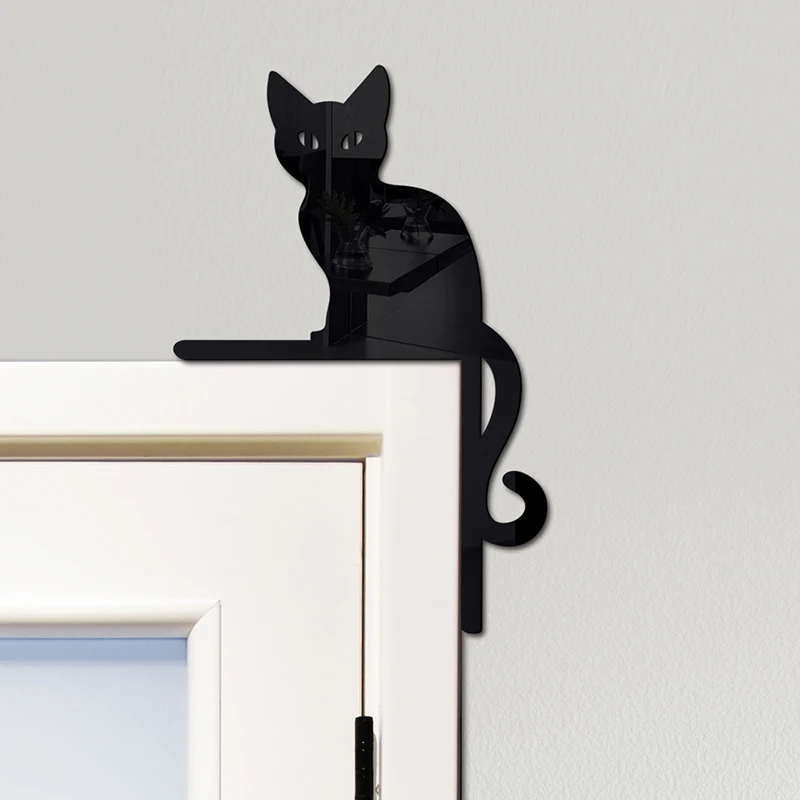 Угловой знак на дверь Хэллоуин тыква летучая мышь паутина черный деревянный