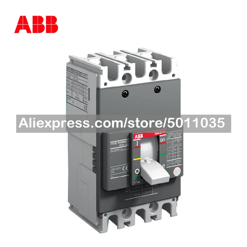

10116290 ABB Molded Case Circuit Breaker-FORMULA,18pcs/box;A1A125 TMF125/1250 FF 3P