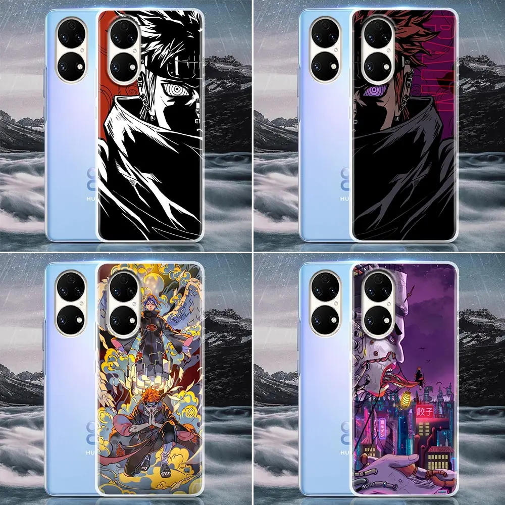 

Naruto Anime Akatsuki Pain Clear Phone Case for Huawei P20 Pro P30 P40 Pro Plus Lite 4G P50 Pro P Smart Z 2019 Case Soft Cover