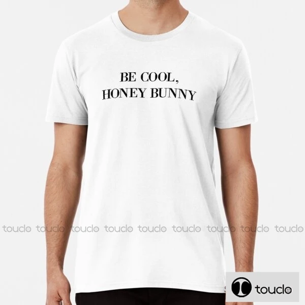 

Футболка Be Cool Honey Bunny унисекс, черная футболка, футболки с графическим рисунком в стиле ретро, футболка из 100% хлопка, мужские и женские футбол...