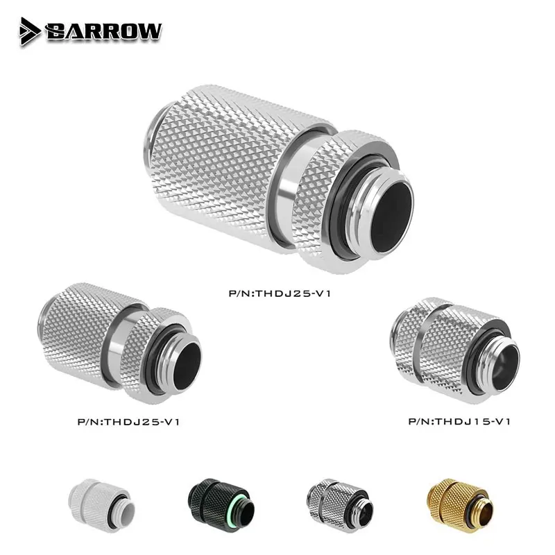 

Barrow THDJ15-V1 THDJ20-V1 THDJ25-V1 Male To Male Rotary Connectors G1/4 Water Cooling Fittings Liquid Cooling System