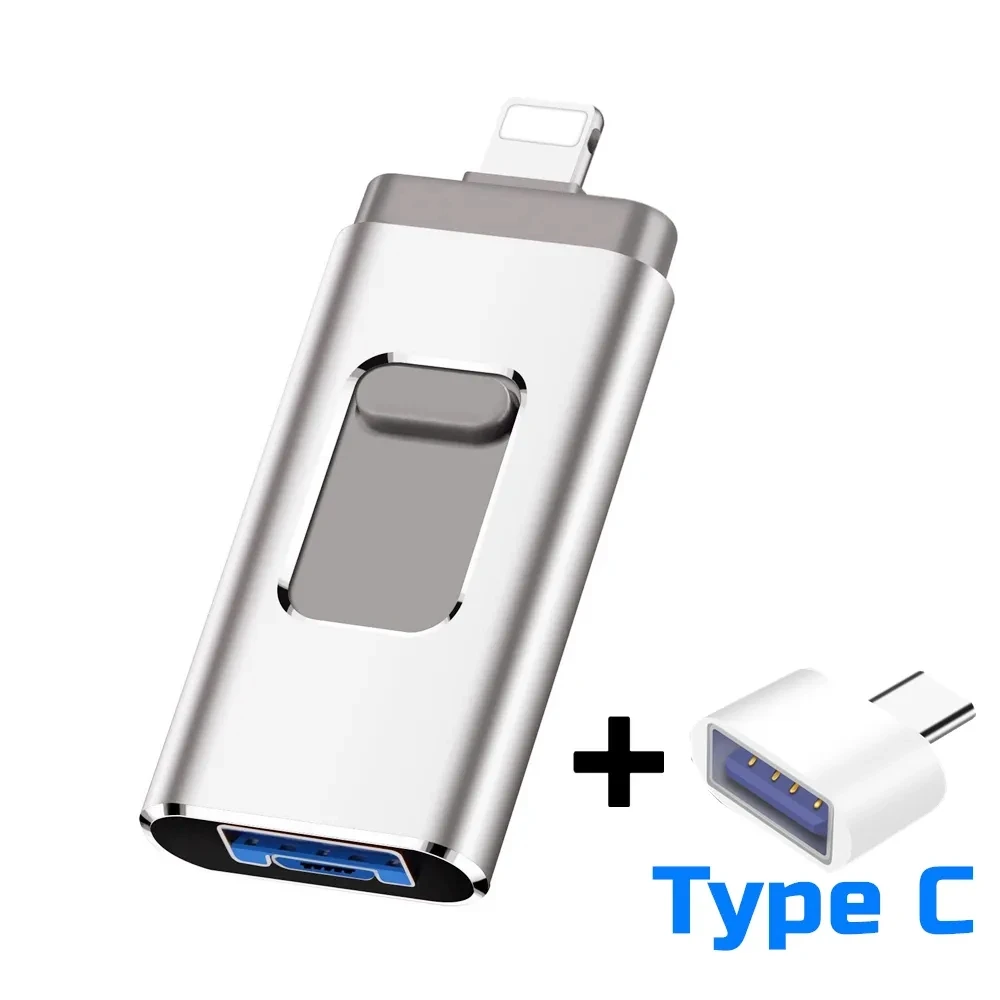 

USB флеш-накопитель 128G USB 64/128, флешка для iPhone Xs Max X iPad 8/16/32/256, ГБ, карта памяти, USB-ключ, MFi ручка, подключение [sliver】