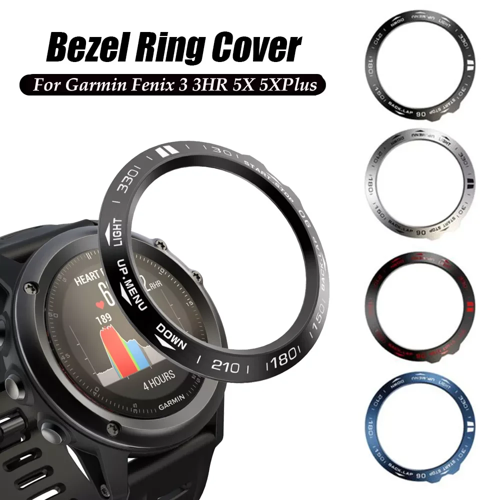 

Metal Cover Frame For Garmin Fenix 3 3HR Metal Outer Edge Cover Bezel Rings Dial Scale Speed Tachymeter Case For Fenix 5X 5XPlus