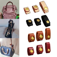 new pu leather handles fixed buckle bag strap adjustment hook shorten fixed buckle shoulder strap fixing clip bags accessories