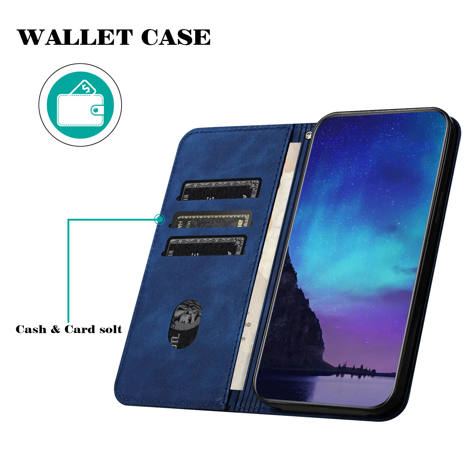 Женский кошелек Itel S23 Plus Магнитный защитный чехол для 4G S18 S665L Vision 5 с отделениями