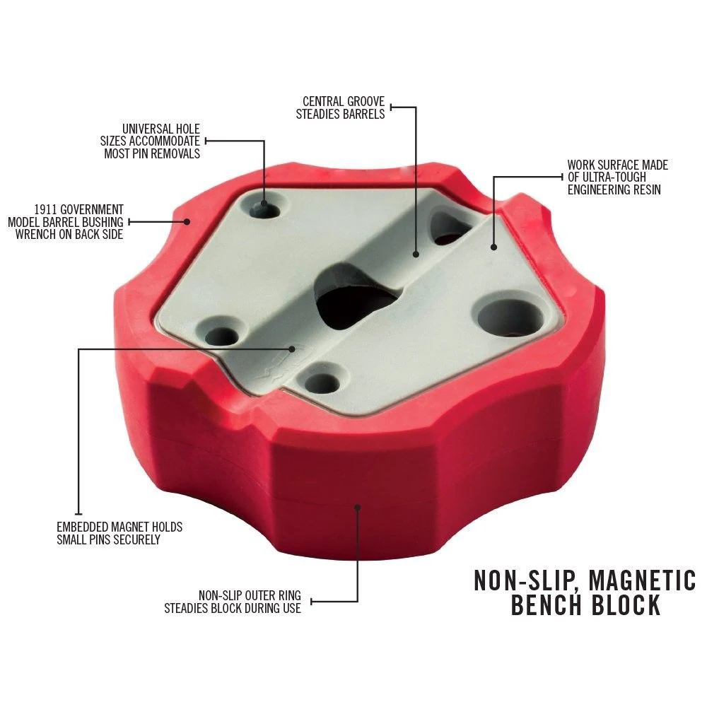 

Universal Gunsmithing Bench Block Handgun Pistol 1911 Non-Slip Non-Marring Tactical Hunting Accessories