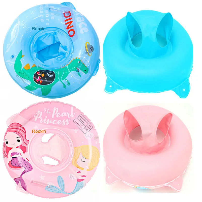 

Rooxin Baby Infant Float Pool Swimming Ring with Handle Mermaid Unicorn Inflatable Swimming Circle Seat Pool Toy for 2-9 Age Kid