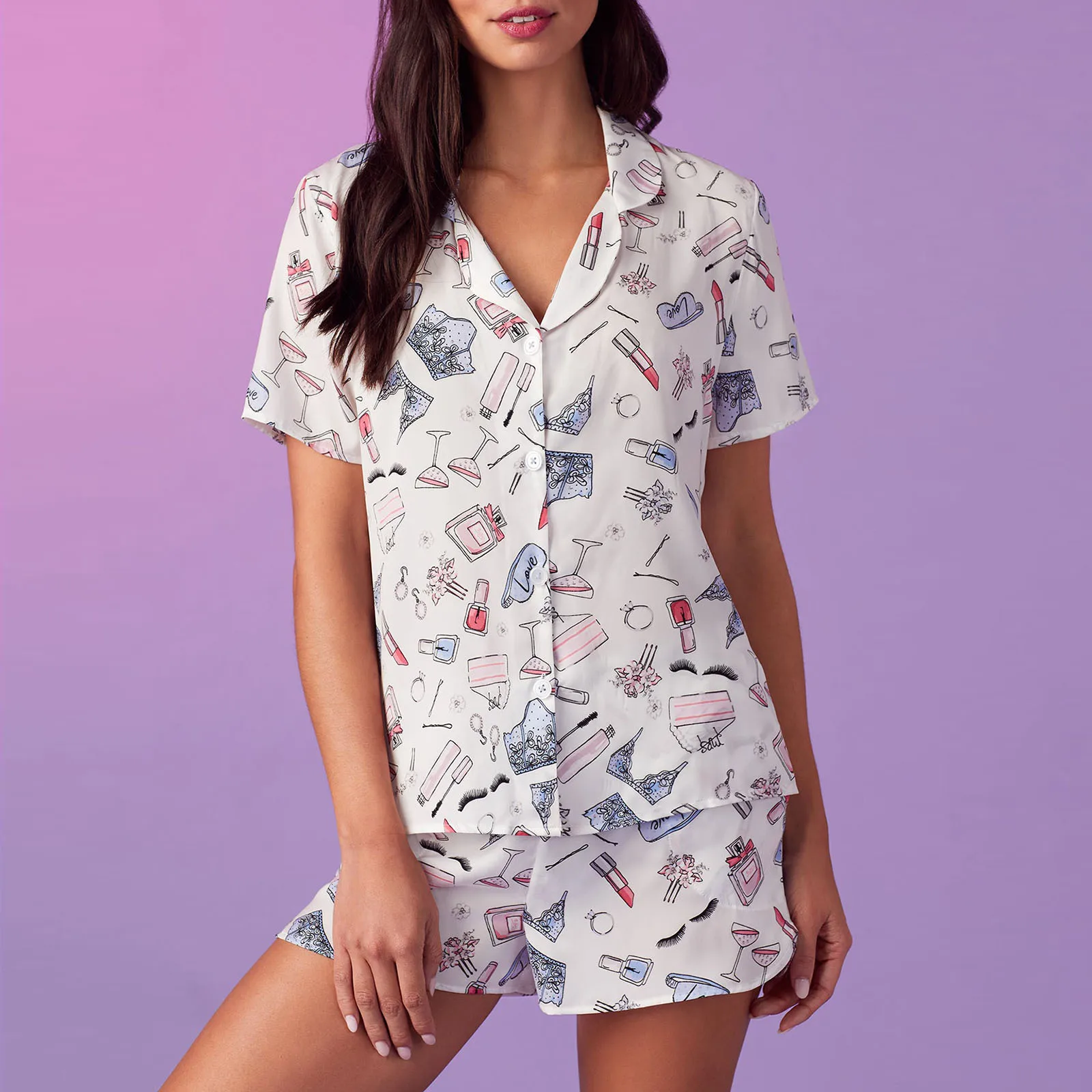 Hirigin женская повседневная одежда из 2 предметов с коротким рукавом