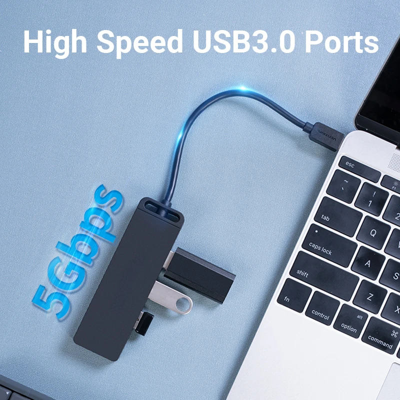 

USB C-концентратор для USB 3,0 USB C 3,1 Gen 1 Micro Power Hub адаптер для MacBook Pro iPad Samsung Galaxy Note 10 S10 USB-концентратор