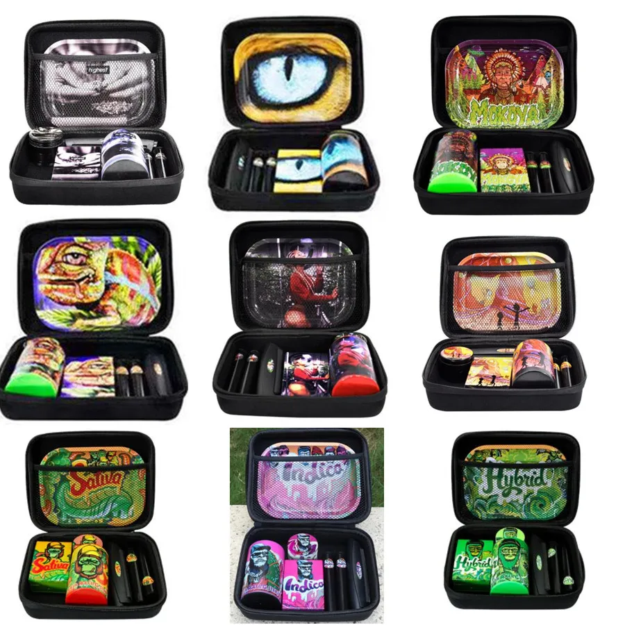 Набор для скатывания табака пластиковый герметичный контейнер трав табачный