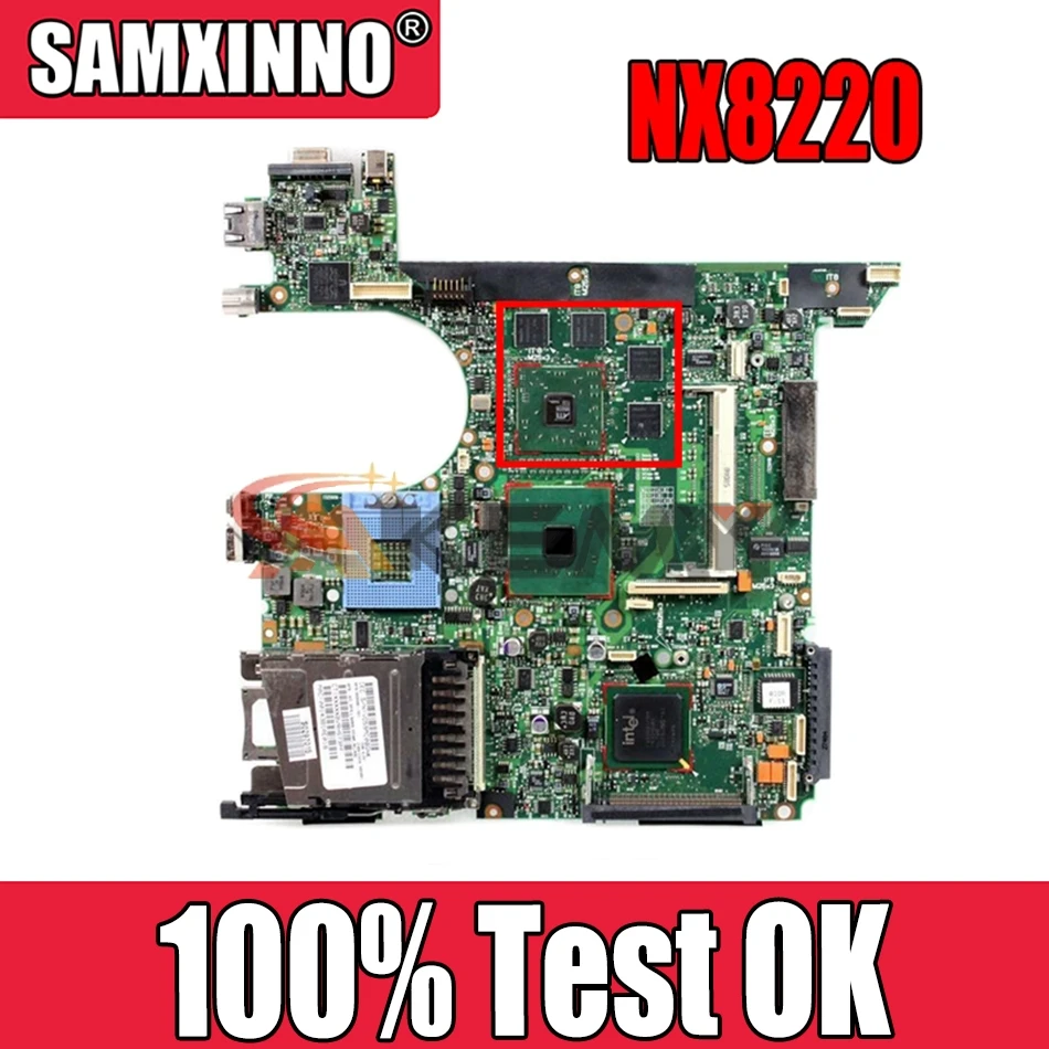 

Akemy 416903-001 laptop motherboard for HP COMPAQ NX8220 NC8230 series INTEL 915PM with graphics card ATI 9800 DDR2