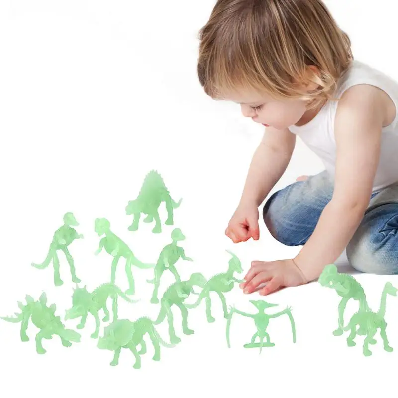 

Реалистичный скелет динозавра светящийся динозавр модель игрушки 12 шт. разные ископаемые динозавры скелеты игрушка для детей археологические науки