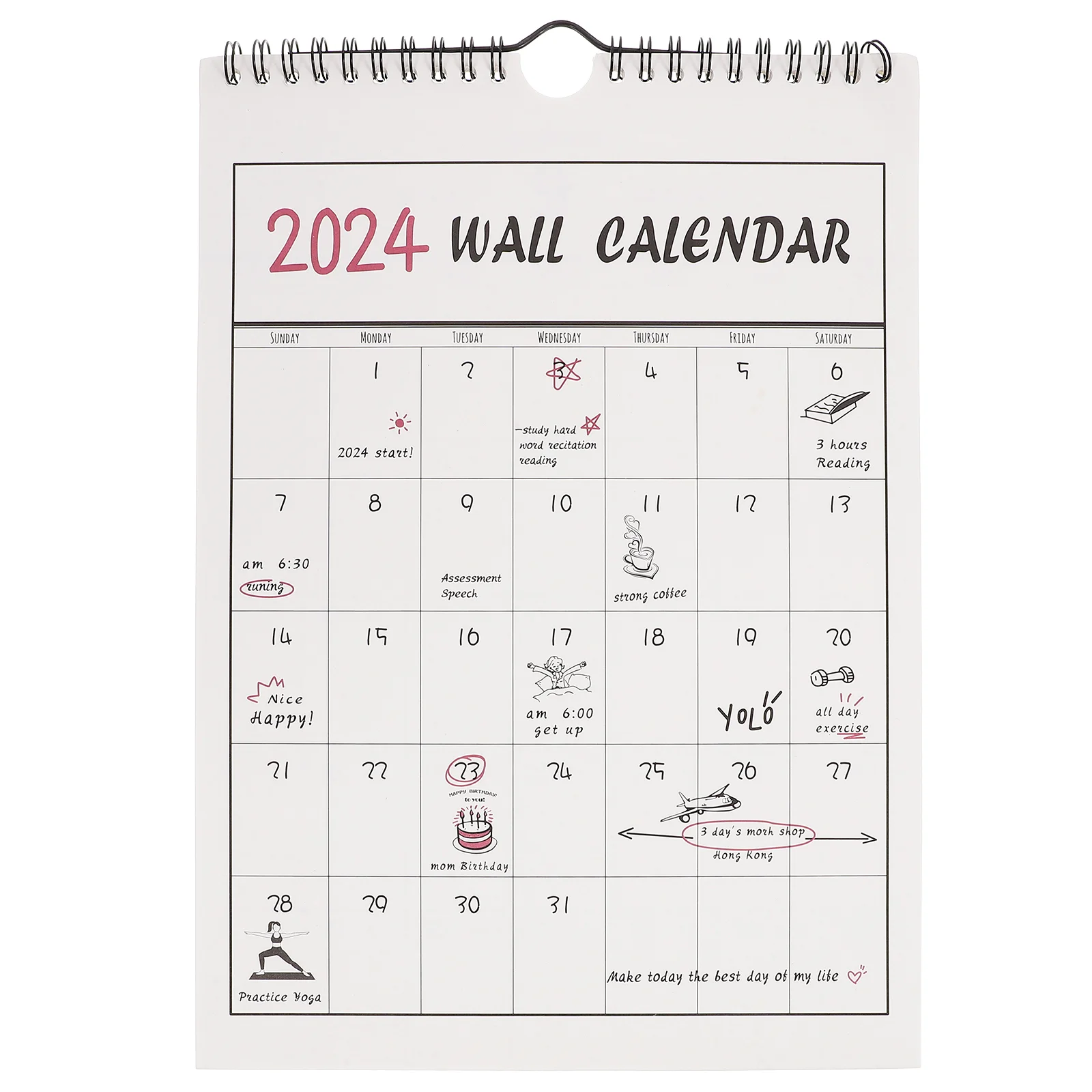 

Календарь для ежедневного использования, Офисная доска, ежемесячные настенные часы для домашнего использования, подвесные бытовые календари с отрывом