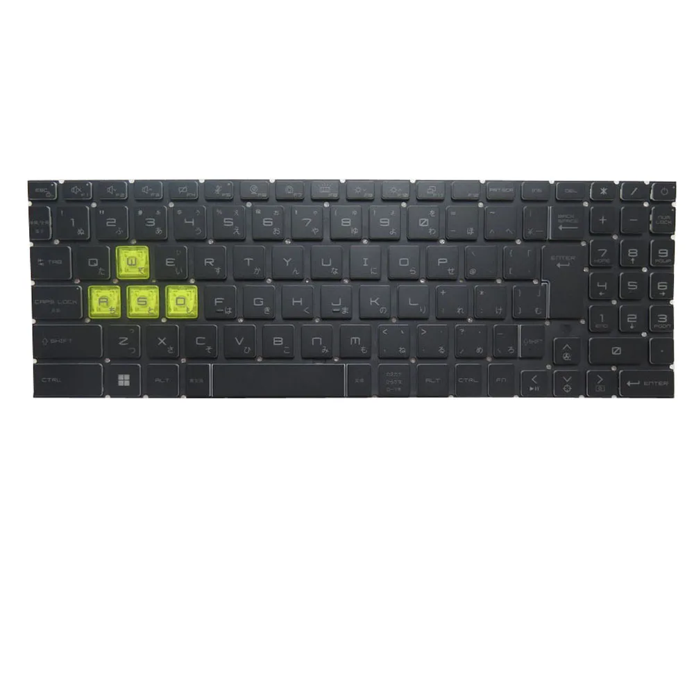 Клавиатура JP без подсветки для MSI Katana GF76 11SC 11UC 11UD 11UG 11UE 11UEK 12SC 12U 12UC 12UD 12UDO 12UE 12UG 12UGS