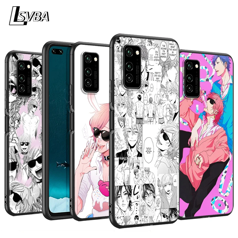 

Anime Yarichin Club Silicone Cover For Huawei P50 P40 P30 P20 Pro P10 P9 F8 Lite E Plus 2016 5G Black TPU Phone Case