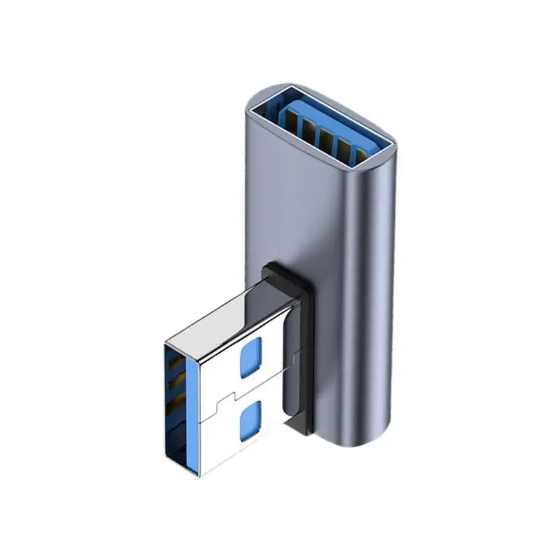 

USB C Right Angle Adapter USB C 90 Degree Side Bend Adapter 10Gbps Up Down USB C Adapter Type C Male To Female Extender Phone