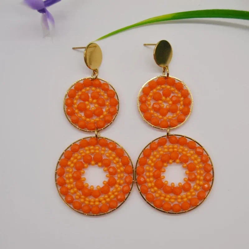 Серьги-капельки из акрила Tide |