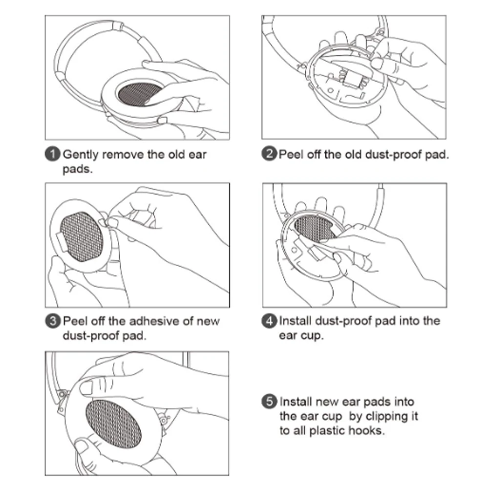 Охлаждающий гель/подушечки из пены с эффектом памяти для Razer BlackShark V2 PRO