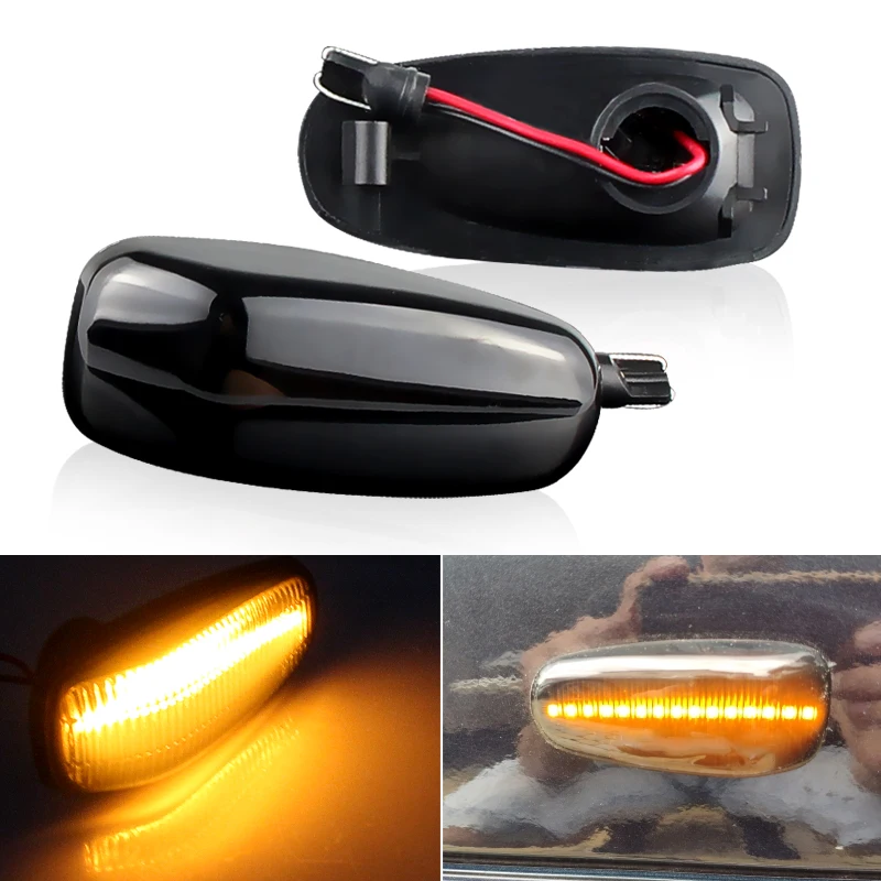 

2 шт. для Mercedes Vito W638 W210 Vario W670 Vaneo W414 W124 W208 W901 светодиодные динамические боковые габаритные указатели поворота, индикаторные лампы