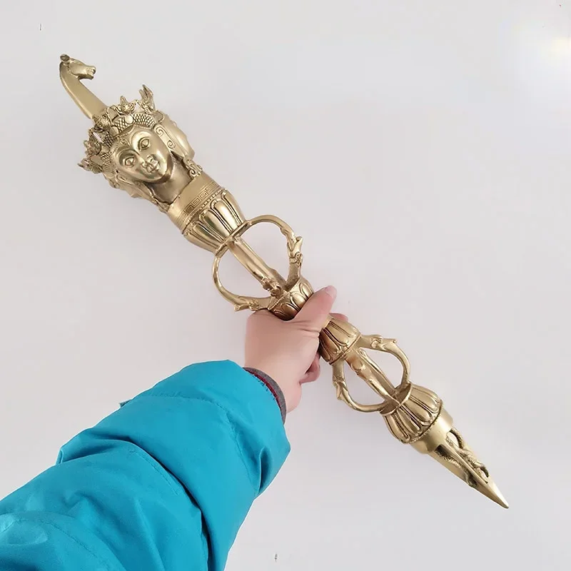 Большой пестик Будды из чистой меди помпы медный Ваджра тантрический Будда