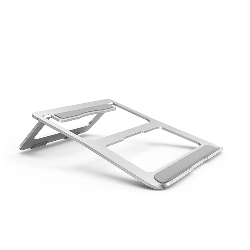 

1pc Laptop Stand Portable Non-slip Aluminum Alloy Practical Ventilated Stand Cooling Stand Desktop Stand for Office