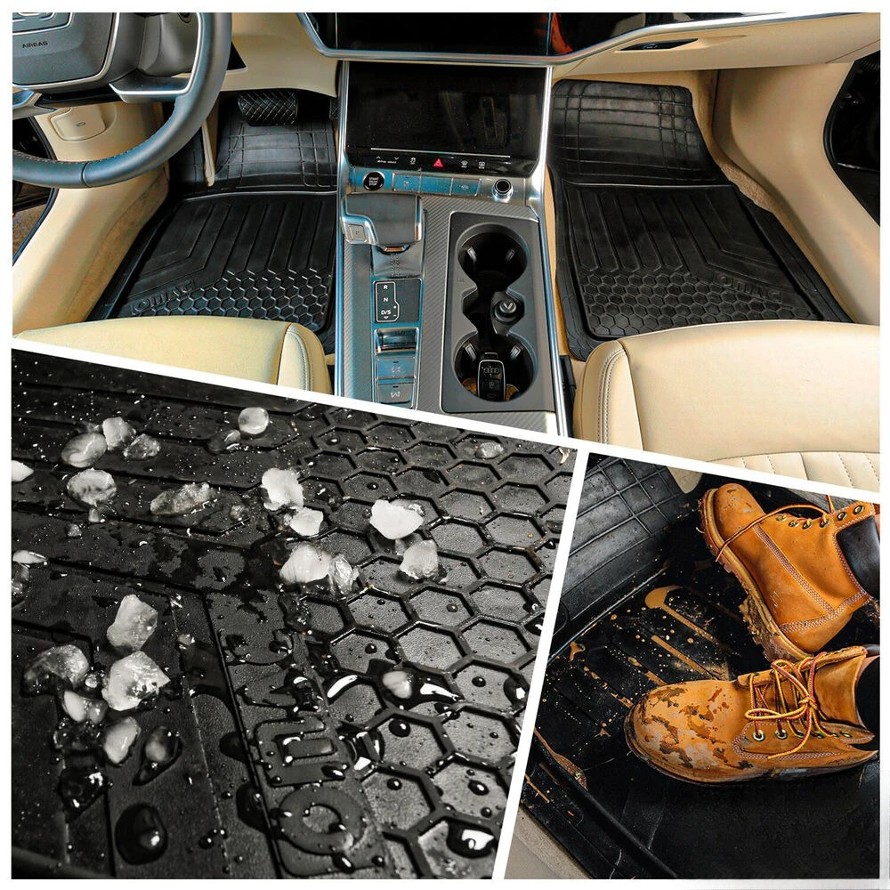 Полуспециальные напольные коврики и грузовые вкладыши для Nissan Kicks 2018-2024 черные