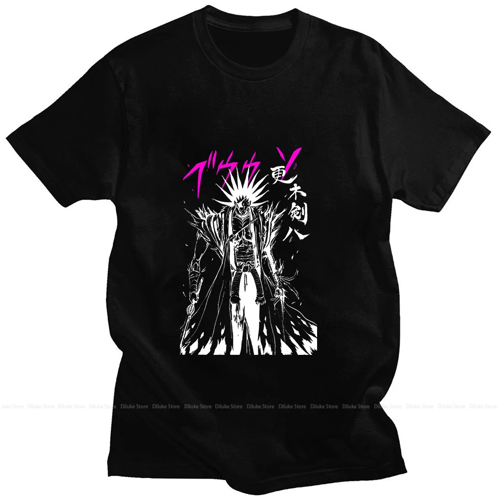 

Anime Bleach Kurosaki Ichigo High Street Men Classic Comic Print Summer Short-sleeved Thin Loose High Quality Cotton Man T-shirt