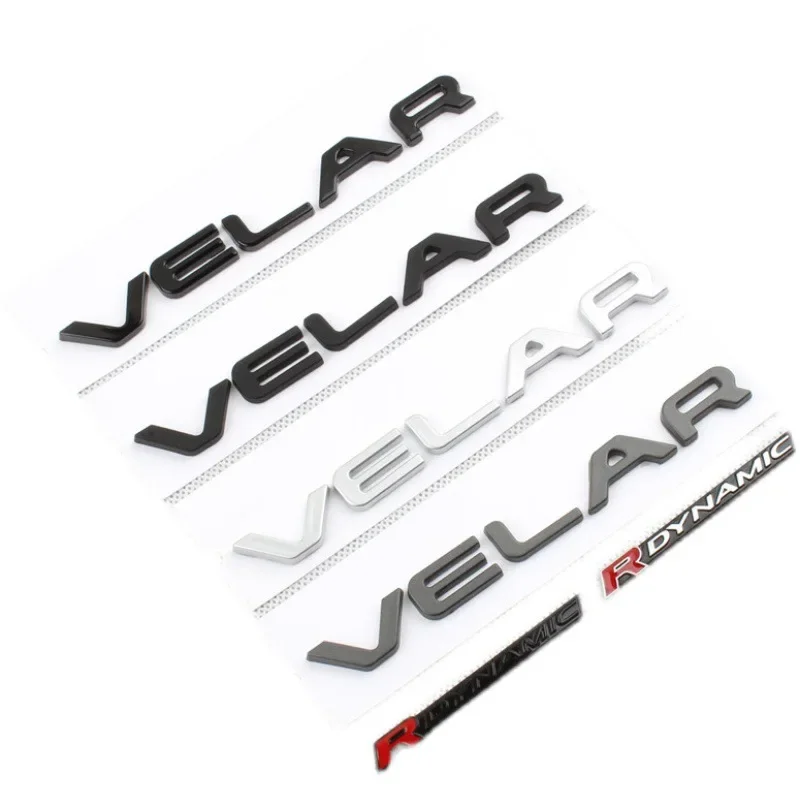 

3D ABS R DYNAMIC Logo Rear Boot Trunk Emblem Badge Sticker Decals for Land Range Rover VELAR Car Styling Accessories