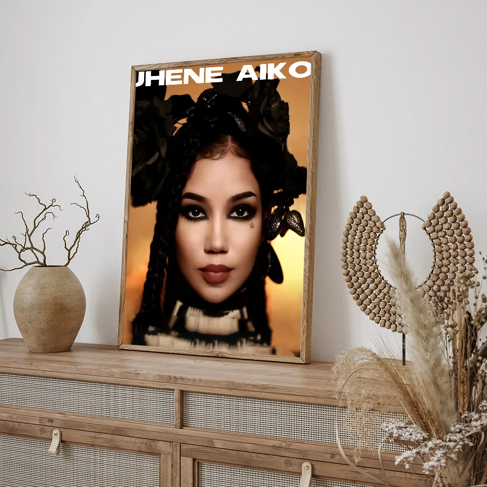 Jhene Aiko Whitepaper Poster HD Quality Wall Art Painting Study Room Decor