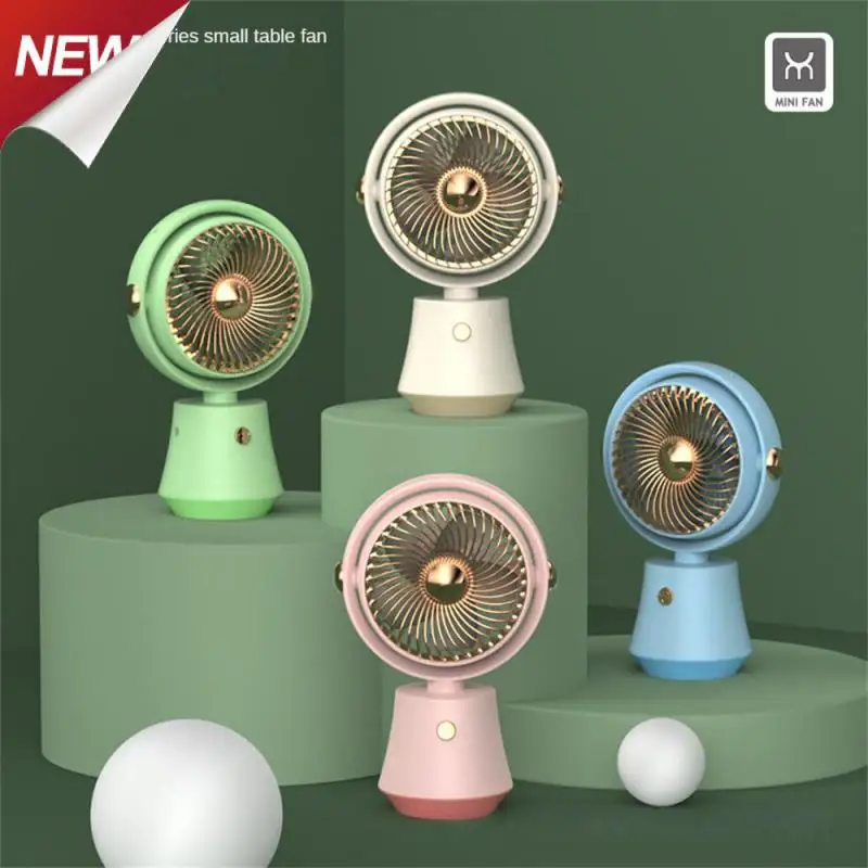 

Portable Rotatable Small Fan Usb Charging 3 Speed Mini Fan Summer Office Desktop Fan Rechargeable Handheld Fan Camping Outdoor
