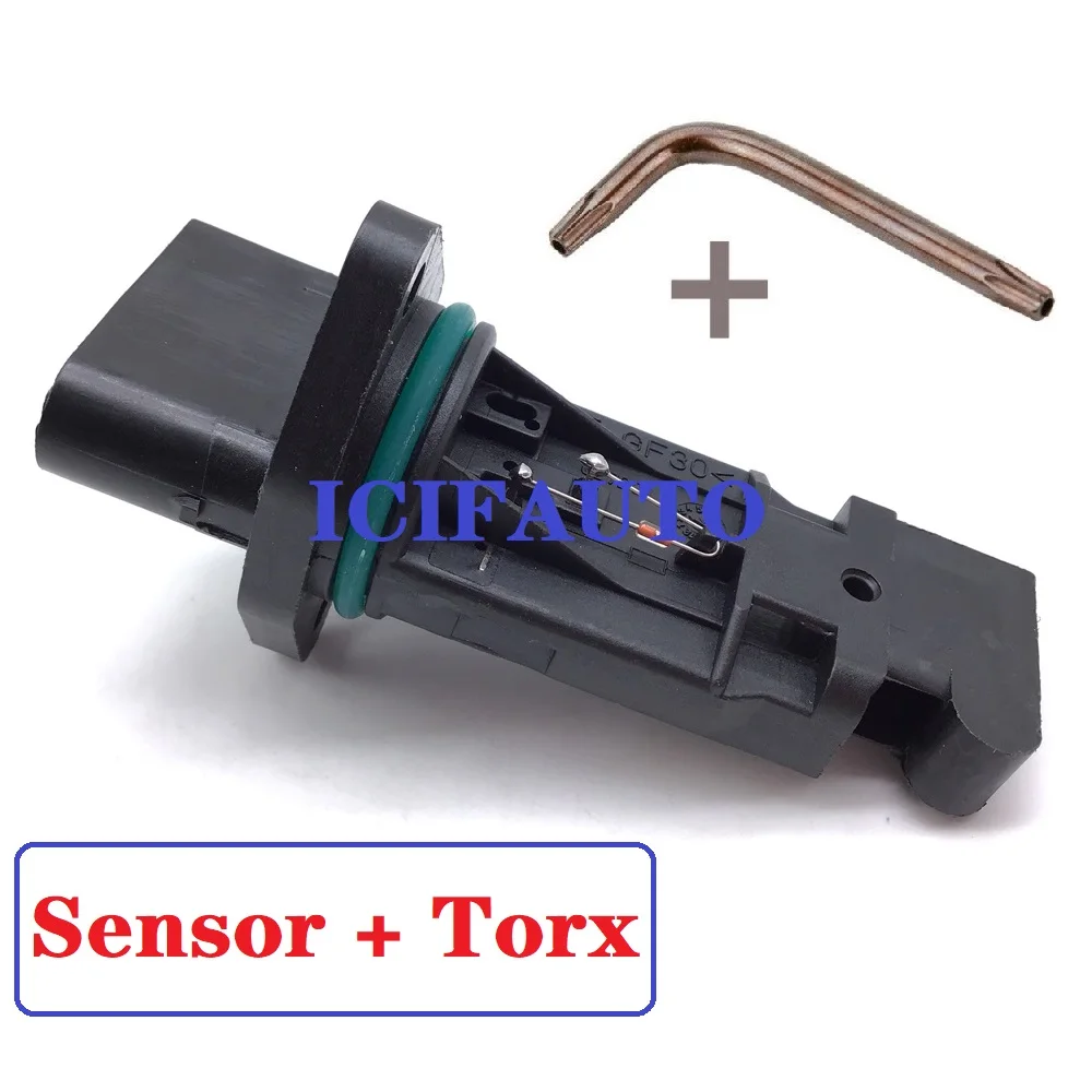 Inserto medidor de flujo de aire másico Sensor Maf + Torx para BMW E46 E39 318D 320D 330D 520D 525D 530D 0928400527 , 13712247002, 13627787076