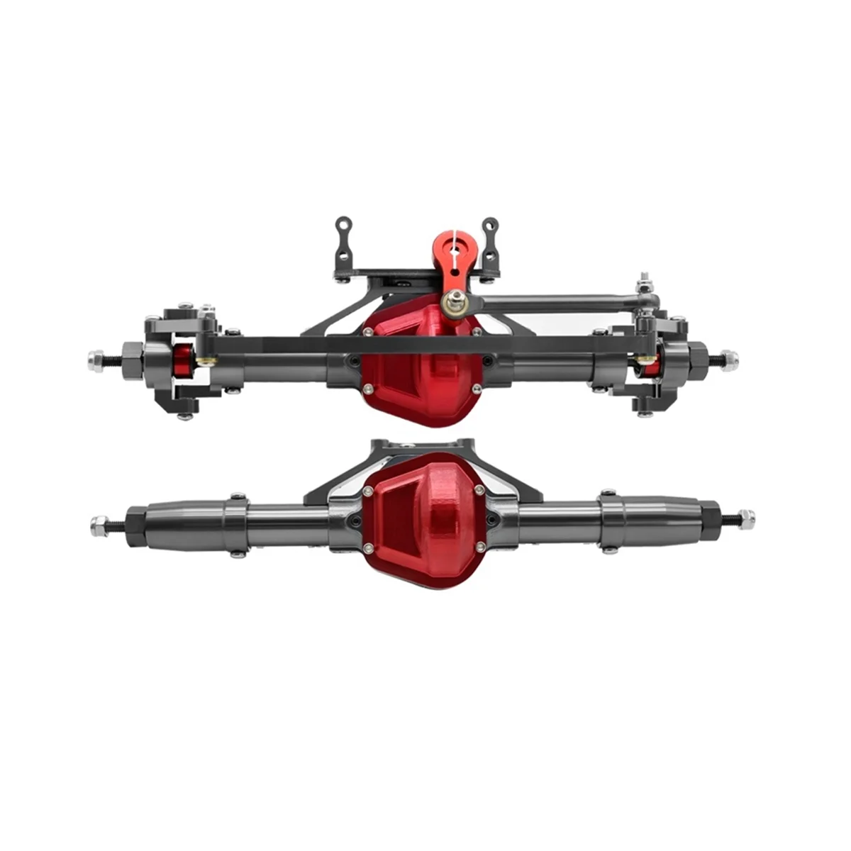 

Металлическая передняя и задняя оси с сервоприводом для радиоуправляемого гусеничного автомобиля 1/10 Axial SCX10 D90, обновленные детали, 2
