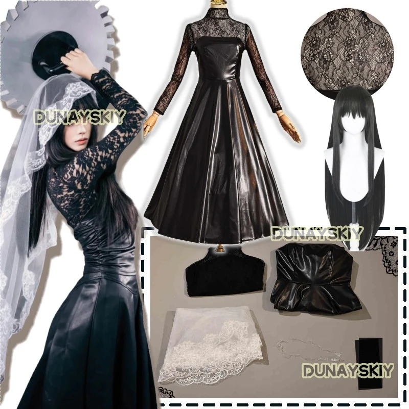 Аниме Сакамото Days Осараги Косплей Костюм Парик Платье Вуаль Чулки Убийца Таро