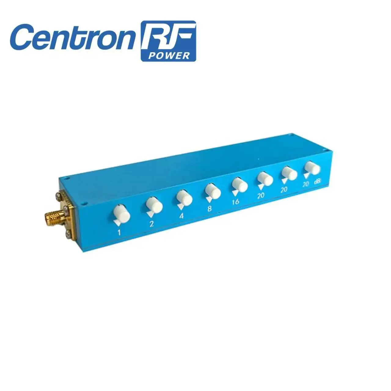 RF POWER ступенчатый Регулируемый кнопочный зажим шаговый аттенюатор RF SMA-F 5 Вт 3 ГГц 90 дБ