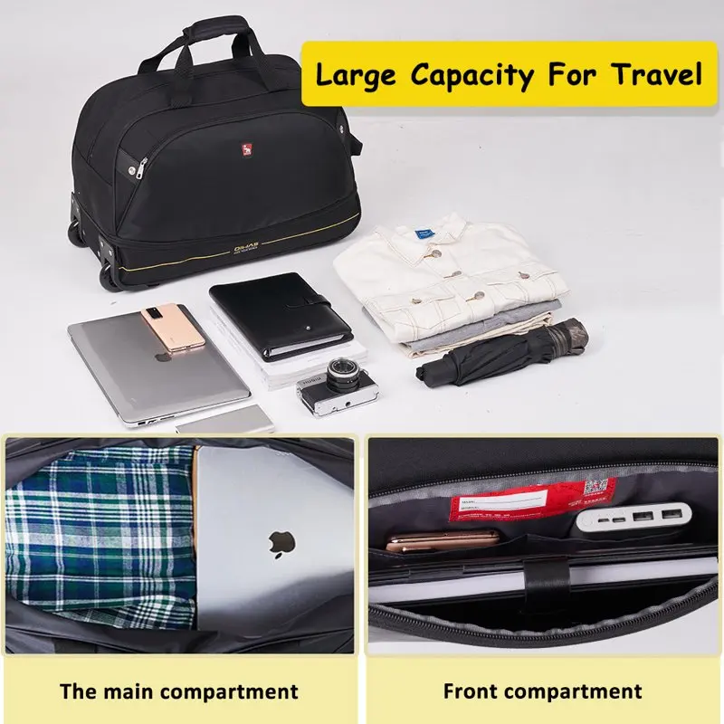 Small Rolling Duffle Bag with Wheels 22